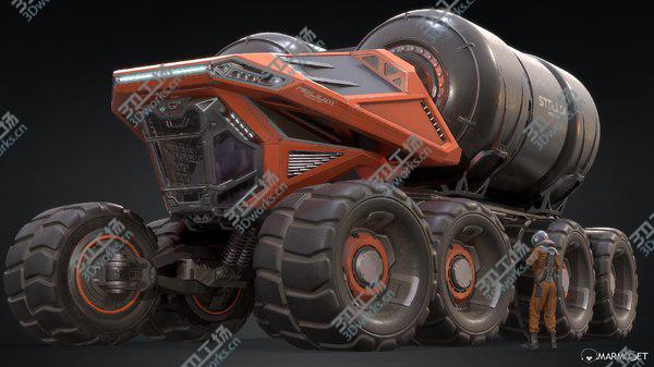 images/goods_img/20210312/Sci-fi Heavy Rover Refueler PBR 3D model/1.jpg